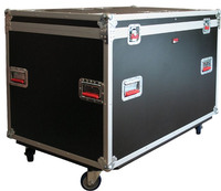 Flight case professionnel en aluminium 18u pour rack d'amplificateur, pour l'expédition d'équipements musicaux