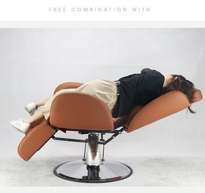 Fauteuil de Barbier Inclinable à Pompe Hydraulique, Équipement de Salon pour Femmes, Chaise de <span class=keywords><strong>Coiffeur</strong></span> pour Salon de Beauté - Product Image 4