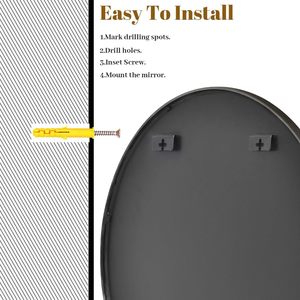 <span class=keywords><strong>Espejo</strong></span> de Baño Moderno Minimalista con Marco de Aleación de Aluminio a Prueba de Explosiones Senfu, para Uso en Hoteles y Hogares, Personalizable - Product Image 5