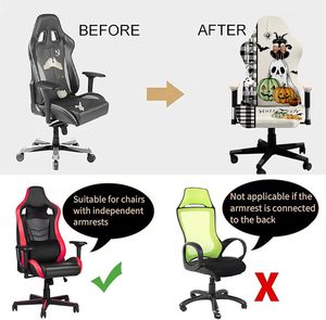 Co giãn đàn hồi máy tính ngả ghế chơi <span class=keywords><strong>game</strong></span> bao gồm chỗ ngồi với tay vịn bìa, vải tuyệt vời, mô hình tùy chỉnh - Product Image 6