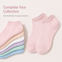 Chaussettes courtes respirantes pour femmes avec logo personnalisé, confort premium, pour yoga, gym, fitness, course à pied, entraînement et usage quotidien décontracté