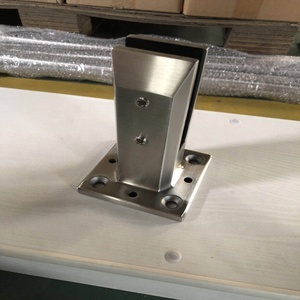 Spigot de fixation en acier inoxydable mat noir de haute qualité SS304/316/2205 pour garde-corps de piscine en verre - Product Image 4
