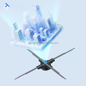 Ventilateur holographique 3D à montage latéral pour l'extérieur Concessionnaire automobile à coque métallique Affichage 3D Autoshow Démonstration holographique Caractéristique du véhicule - Product Image 1