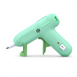Pistolet à colle chaude mini 20W avec buse en aluminium de 7 mm anti-brûlure, 10 bâtonnets inclus, chauffe rapide pour loisirs créatifs et réparation de jouets - Product Image 1