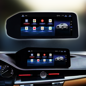เครื่องเล่นดีวีดีในรถยนต์ วิทยุติดรถยนต์ หน้าจอ 12.3 นิ้ว Qualcomm Snapdragon Android 14 รองรับ Carplay ระบบนำทางมัลติมีเดีย สำหรับ Lexus <span class=keywords><strong>ES</strong></span> ปี 2013-2017 - Product Image 1