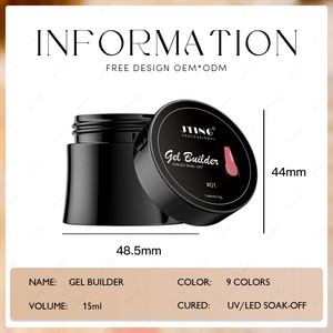 JTING Professional Consistency 9colors Gel Builder <b>Nail</b> <b>Extension</b> No Burn Painless Construction Camouflage Building Gel Polish - Product Image 2