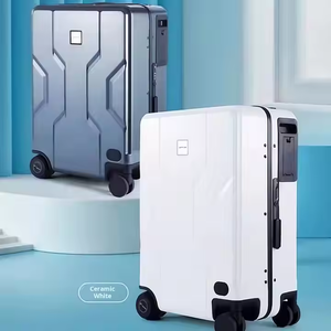 アルミバッグ電動トロリー折りたたみ式レザー荷物マレタスクーターセットスーツケース旅行用航海 - Product Image 3