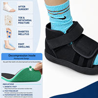 Chaussures Diabétiques Confortables à Ajustement Large et Fermeture Réglable, Service Personnalisé Direct Usine, pour la Protection et la Rééducation des Pieds Diabétiques