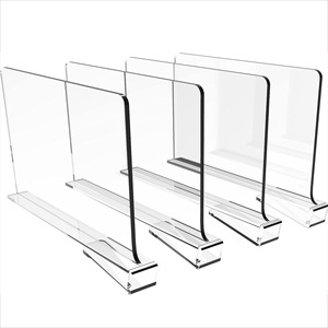 Acrylic Closets Shelf <strong>Dividers</strong> Organizer Adjustable Wardrobe Partition Kitchen Cabinets Closet Clothes <strong>Divider</strong> Organizer - Product Image 1