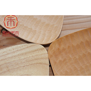 Bandejas de servir de madera triangulares y cuadradas de madera de haya hechas a mano para aperitivos, frutas, pasteles, café, té, comidas, hoteles - Product Image 4