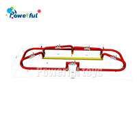 Piste de course gonflable avec logo personnalisé difficile Go Kart piste de course gonflable Quad piste voiture arène route Karting piste de course jouets