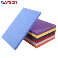 Panneaux acoustiques en feutre de fibres de polyester PET haute densité, insonorisants et ignifuges, vente en gros, stock direct usine