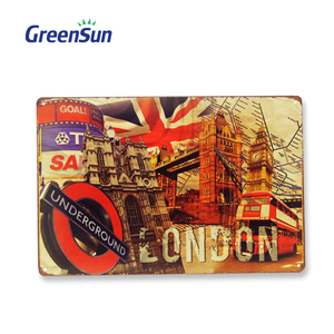 Tùy chỉnh kim loại tin dấu hiệu âm nhạc liên quan đến mào đường phố nhôm tấm tường cổ điển UV bù đắp in giặt tấm Tường sơn - Product Image 2