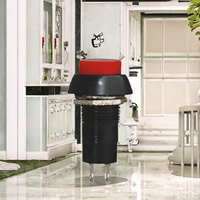 Interrupteur à bouton-poussoir rond autobloquant 250VAC 1A ON-OFF en plastique rouge électronique IP54 1NO1NC avec bornes à souder - PBS-11A