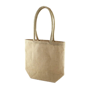 Sac fourre-tout classique en jute tissé à la main avec fermeture éclair, intérieur spacieux, poignée confortable, finition lisse - Personnalisable pour le shopping quotidien - Product Image 1