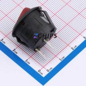 RT-S02-117-R4NBR2 DC Rocker Switch Through hole Component (THT),P=7mm Switch 20.2mm 21.1mm Concave Bend Without - Product Image 2