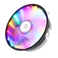 Refroidisseur de processeur en aluminium BAJEAL P3 avec LED colorées, roulement à billes, 3 broches, 120 mm, 45 CFM, 18 dBA, garantie de 12 mois, compatible Intel I3/i5, boîtier d'ordinateur, 2000 tr/min