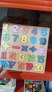 צעצועי למידה חינוכיים מעץ בצורת אותיות ומספרים ABCD לילדים בנים ובנות -  נמכרים במהירות - Product Image 3