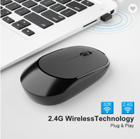 Kualitas Tinggi 2.4G Wireless Mouse untuk Notebook PC Desktop