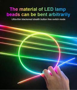 ZYCELA Striscia LED RGB 18in1 64 Colori per Auto, Illuminazione Ambientale in Acrilico, Decorazione Interna, Lampada <span class=keywords><strong>Atmosfera</strong></span> con Controllo APP - Product Image 3