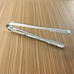Stainless Steel Ice Tongs With Teeth For Bar Coffee Lemon Sugar Cube Ice Block Handling - Product Image 5