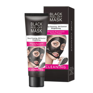 Eliminación de espinillas Mascarilla facial Black Peel Off Mask Control de aceite Reducción de poros Mascarilla de barro negro - Product Image 6