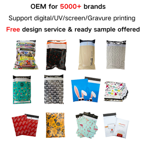 Bolsas de polietileno impresas con logotipo personalizado, impermeables, para envíos de paquetes de comercio electrónico de marca. - Product Image 5