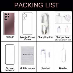 2022มาร์ทโฟนใหม่<span class=keywords><strong>5G</strong></span> <span class=keywords><strong>S22</strong></span>อัลตร้า6.9นิ้วเต็มหน้าจอ16 + <span class=keywords><strong>512GB</strong></span> โทรศัพท์มือถือแอนดรอยด์กับปลดล็อคใบหน้า - Product Image 6
