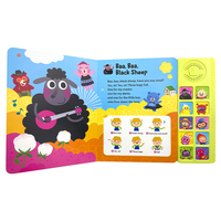 OEM Livre pour bébé Livre sonore parlant à bouton-poussoir Livre électronique tactile d'apprentissage éducatif pour les enfants