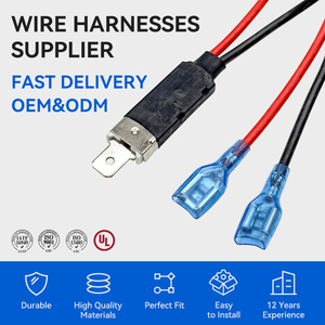 كابل محول لمصباح LED H1 12 فولت، كابل محول من واحد إلى اثنين لمصباح H1، كابل لمصباح أمامي H1 12 فولت 24 فولت بقابس مستقيم - Product Image 3