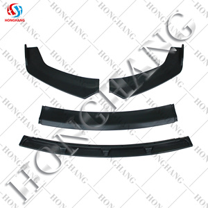 Honghang Nhà Máy Giá Carbon filer bóng đen phổ front bumper Lip <span class=keywords><strong>Splitter</strong></span> cho tất cả các xe - Product Image 2