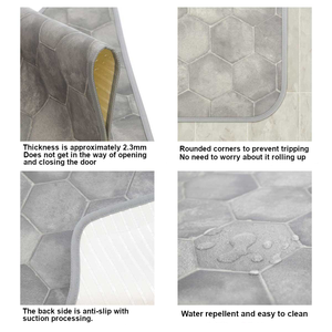 CO.LTD., CO., LTD., De La SEN-I, por el año 2000. Alfombra de baño absorbente de diseño personalizado de lujo repelente al agua hecha en Japón - Product Image 5