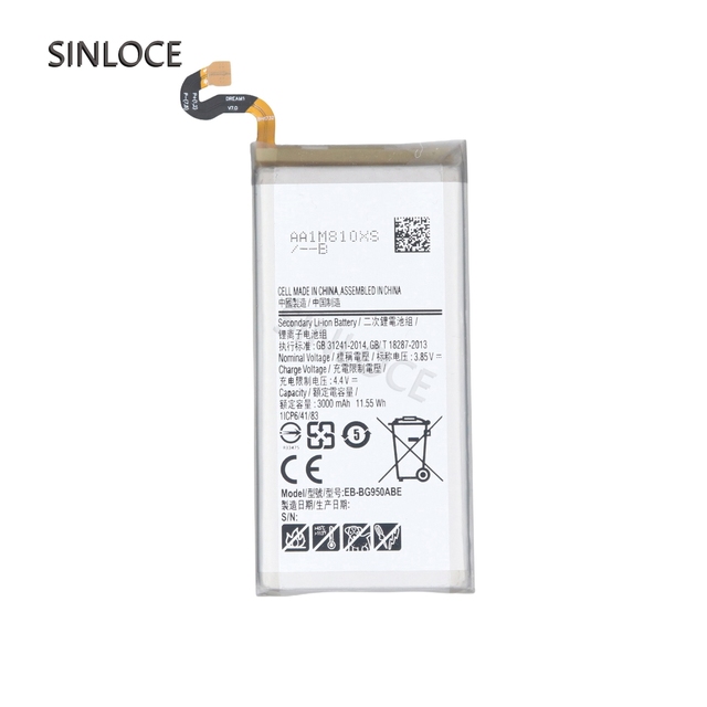 China High-quality Battery Production Lithiumn Mobile Cell Phone Battery Factory Wholesale for Samsung S8 EB-BG950ABE