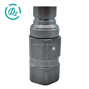 Coupleur hydraulique mâle à face plate EexcavaStart, pièce de rechange 7246791, corps 1/2 pouce, filetage SAE 3/4, durable, pour mini-excavatrice - Product Image 1