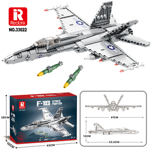 Reorix 33032 quy mô 1:8 nhựa 1443pcs F-35 sét II Panther chất béo Amy mũm mĩm Amy máy bay chiến đấu xây dựng mô hình khối - Product Image 3