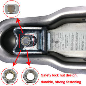 Nuovi accessori per camion accoppiatore a canale placcato in zinco da 2 pollici 3500 libbre - Product Image 6