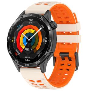 Cinturino in silicone da 22 mm per <span class=keywords><strong>Huawei</strong></span> <span class=keywords><strong>Watch</strong></span> GT6 GT5 GT4 GT3 <span class=keywords><strong>GT2</strong></span> Pro 46mm, morbido, traspirante, impermeabile, sportivo, di ricambio - Product Image 2