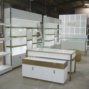 Tùy chỉnh thiết kế đơn giản tường kính trưng bày tủ trưng bày đồ trang sức cho cửa hàng và trưng bày showroom đồ trang sức - Product Image 4