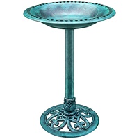 Bain d'oiseaux en plastique pour jardin extérieur, pot de fleurs, station d'alimentation traditionnelle pour oiseaux, 28 pouces de diamètre