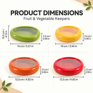 Boîte de rangement ronde pour cuisine, conteneur pour fruits et légumes, boîte de conservation hermétique, non toxique, anti-humidité, gadgets de cuisine - Product Image 6