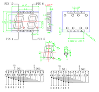 Afficheur LED SMD à 7 segments de 0,39 pouce, blanc, double chiffre, 2 chiffres, produit