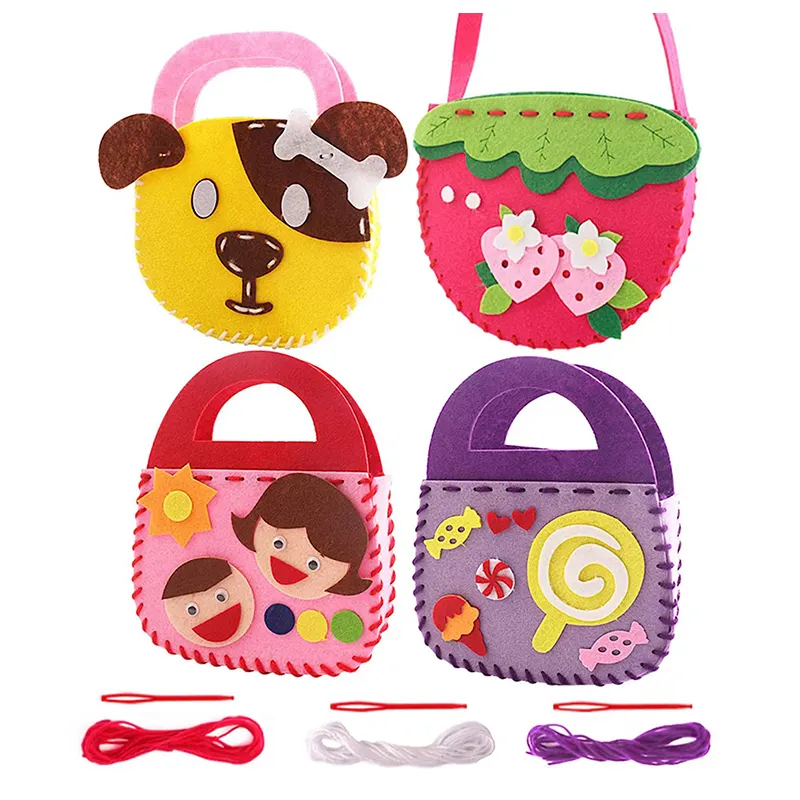 Préscolaire tissu éducatif enfants jouets couture artisanat Kits pour enfants bricolage Art artisanat main jouer ensemble