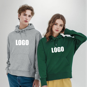 Vente en gros de sweats à capuche unisexes personnalisés avec logo, couleur unie, 280 g, coton sain et polyester - Product Image 1