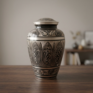 Traditional Design Urns With Band Carving for Adult Human Ashes Traditional Design Urns With Band Carving for Adult Human Ashes - Product Image 3