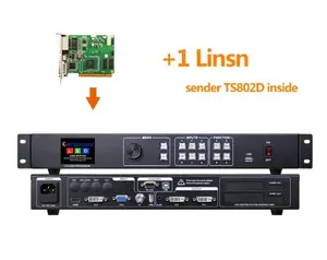 Amoonsky mvp300 display a led su misura display processore video con 1 scheda di invio pc linsn ts802d