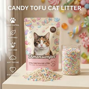 <span class=keywords><strong>Arena</strong></span> para Gatos <span class=keywords><strong>de</strong></span> Tofu Directo <span class=keywords><strong>de</strong></span> Fábrica, Ecológica, Biodegradable, Altamente Absorbente, Aglutinación Rápida, 2.5kg, Precio Económico - Product Image 1