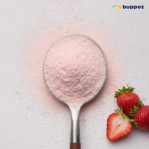 Poudre de thé au lait à la fraise, sac de 1 kg, Halal, HACCP, pour les fabricants de bubble tea et de thé au lait - Product Image 2