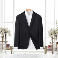 Blouson décontracté de luxe pour homme, style automne, pour jeunes professionnels, couleur unie, simple boutonnage, légèrement froissé, teint, 100% coton