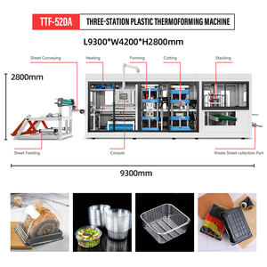 Vassoio per uova in plastica trasparente completamente automatico contenitore in Pvc scatola per l'insalata di frutta macchina per confezionamento Fast Food - Product Image 3