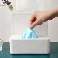 Boîte de rangement en mousseline de soie, nouveau porte-conteneur PP réutilisable pour masques de visage, distributeur organisateur